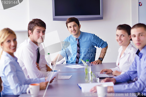 Image of business people in a meeting at office