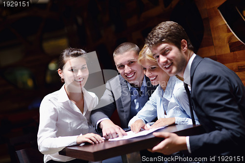 Image of business people in a meeting at office