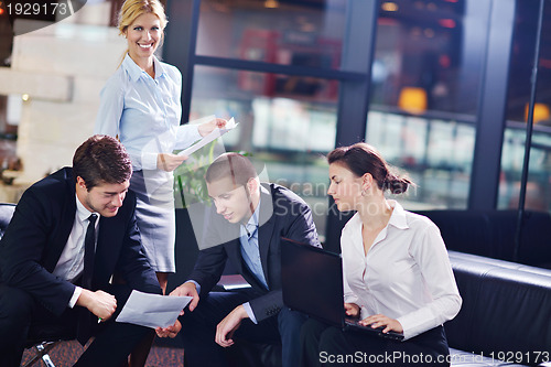 Image of business people in a meeting at office