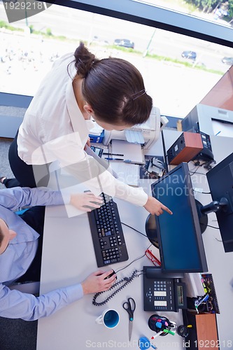 Image of business people in a meeting at office