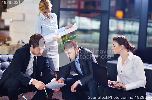 Image of business people in a meeting at office