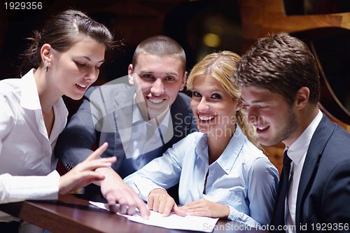 Image of business people in a meeting at office