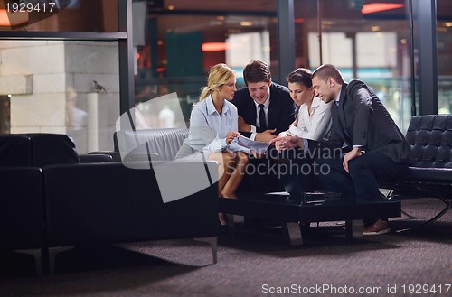 Image of business people making deal