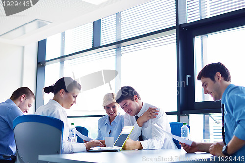 Image of business people in a meeting at office