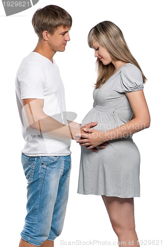 Image of Pregnant woman with husband