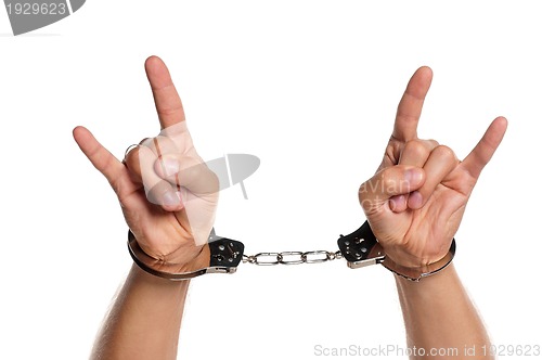 Image of Hand with handcuffs