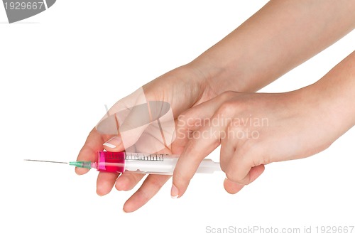 Image of Hand with syringe