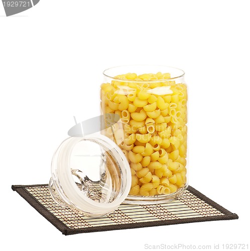 Image of Pasta in glass pot