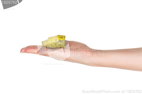 Image of Hand with measure tape