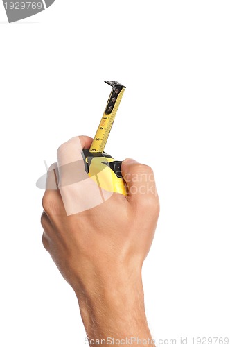 Image of Hand with tape measure