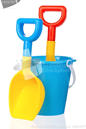 Image of Toy bucket and spade