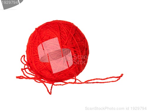 Image of Red ball of yarn