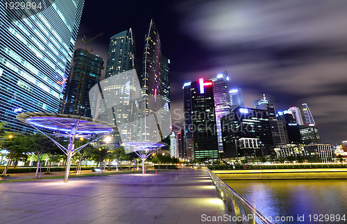 Image of Singapore City at dusk