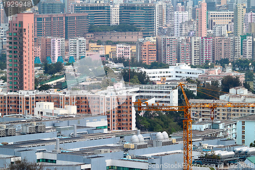 Image of downtown of Hong Kong city