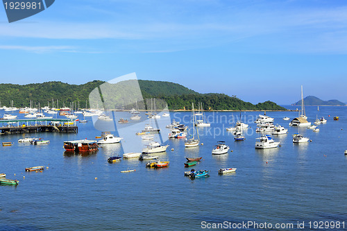 Image of yacht in bay