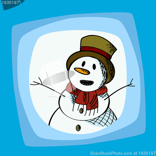 Image of Snowman clip art