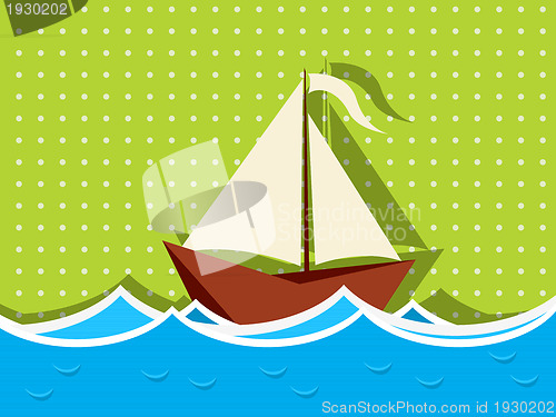 Image of Sailing ship graphic
