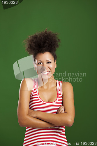 Image of Happy African woman