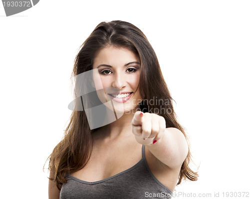 Image of Girl pointing