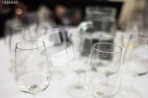 Image of Glasses at a wine tasting