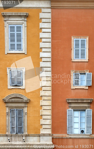 Image of Beautiful old windows in Rome (Italy)