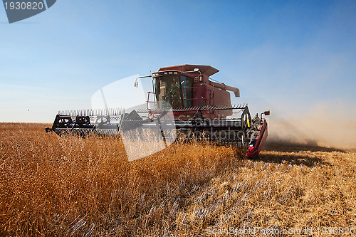 Image of Red combine