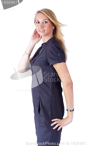 Image of elegant fashion woman standing  ...