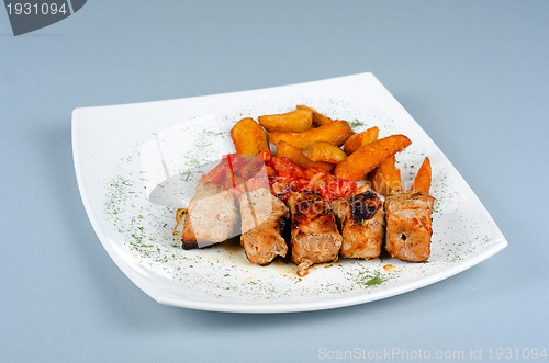 Image of Grilled kebab pork meat