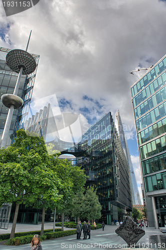 Image of Canary Wharf is a large business and shopping development in Eas