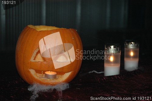 Image of Light in pumpkin