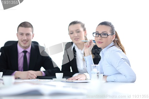 Image of business people group on meeting