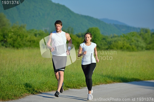 Image of couple jogging