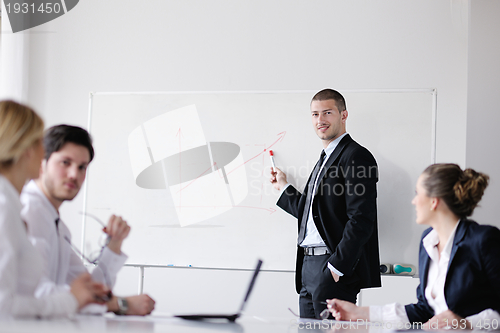 Image of business people in a meeting at office