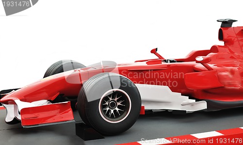 Image of red formel 1 model