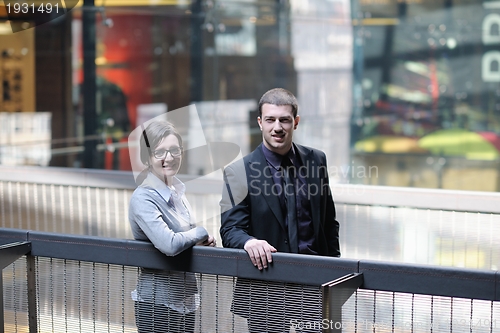 Image of business woman and business man