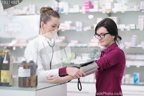 Image of Checking blood pressure and heart rate