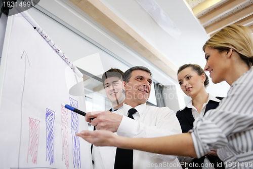 Image of Senior business man giving a presentation