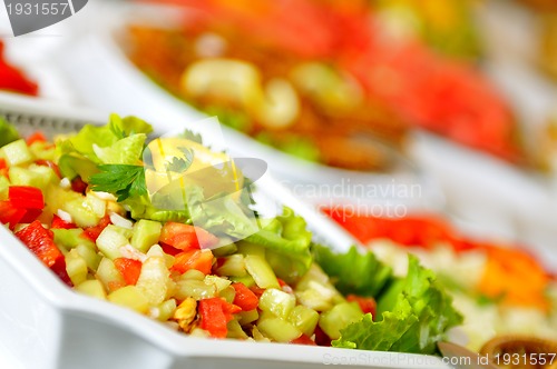 Image of catering salad detail