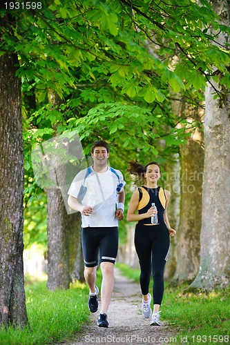 Image of couple jogging