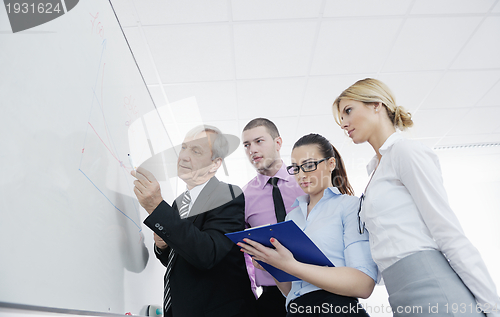 Image of Senior business man giving a presentation
