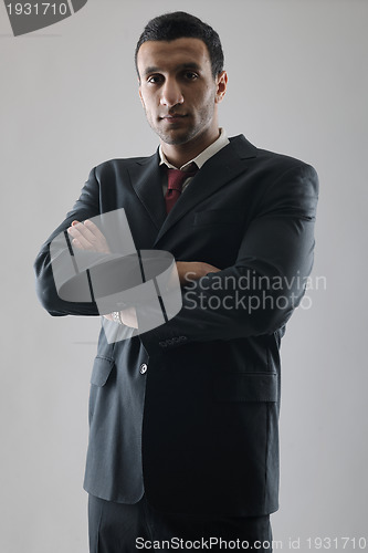 Image of business man isolated over white background