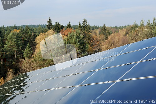 Image of solar panel renewable energy field