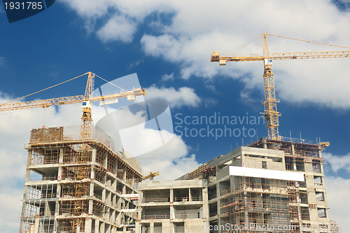 Image of Construction site with crane