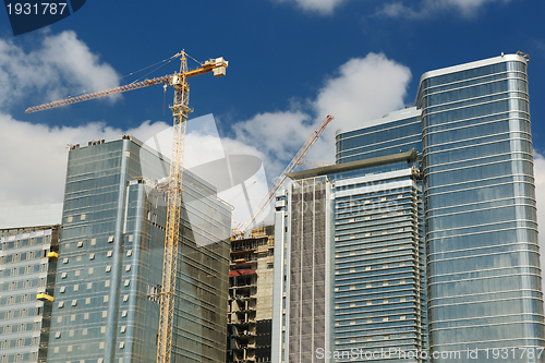 Image of Construction site with crane