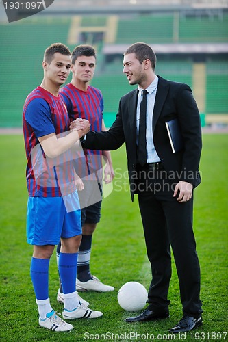 Image of professional sport manager and coach