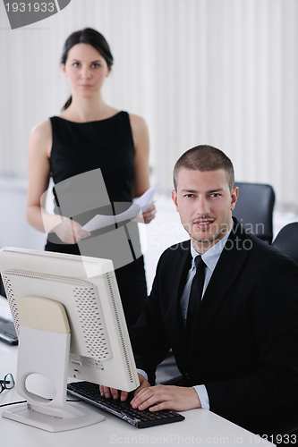Image of business people in a meeting at office