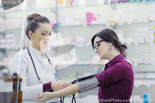 Image of Checking blood pressure and heart rate