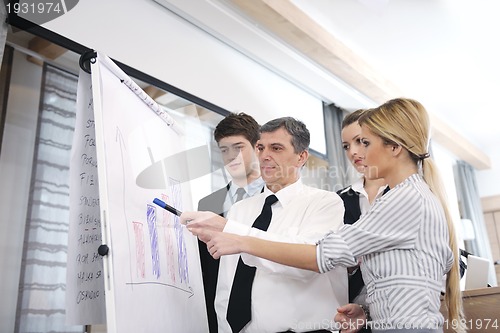 Image of Senior business man giving a presentation