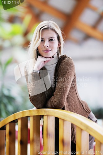 Image of portrait of a beautiful young woman