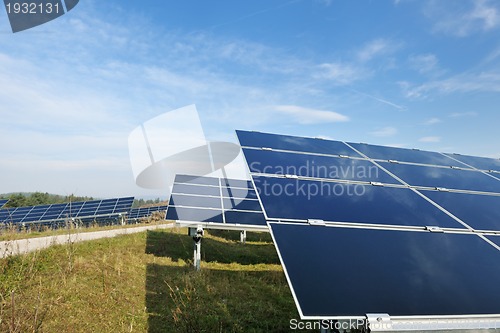 Image of solar panel renewable energy field